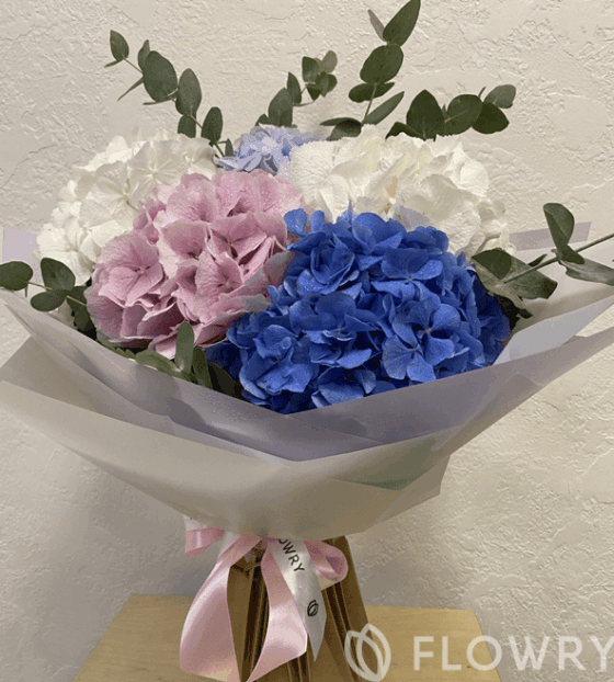 букет из гортензии