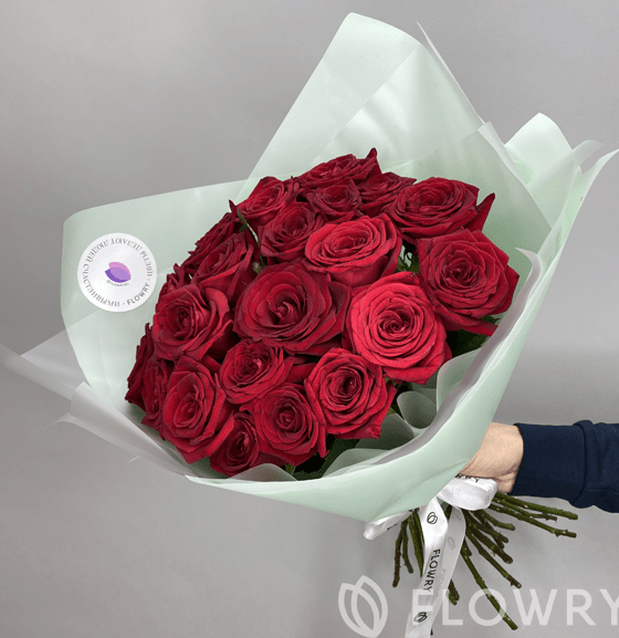 21 красная роза
