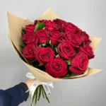 21 красная роза крафт