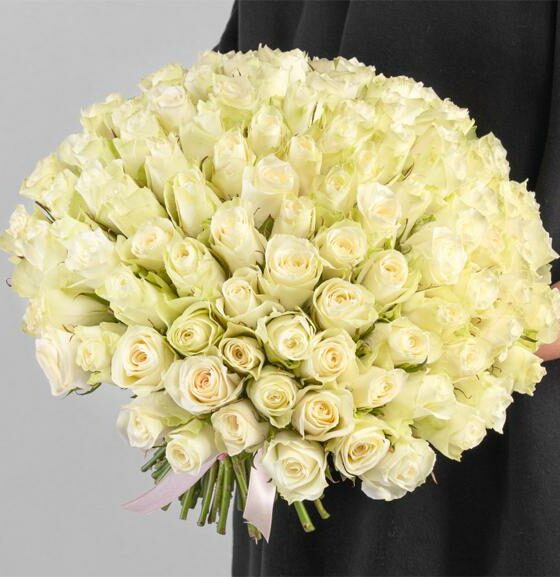 101 белая роза кения