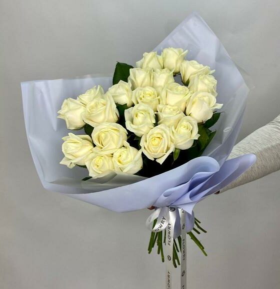 21 белая роза