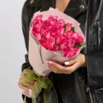 Букет из 25 розовых роз Standart
