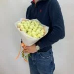 букет белых роз 40см