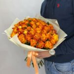 51 оранжевая роза