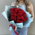 25 красных роз