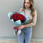 25 красных роз