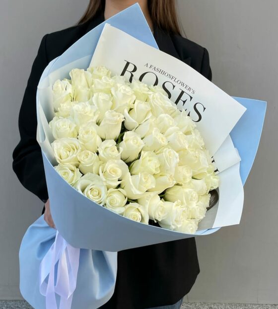 51 белая роза