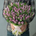 101 фиолетовый тюльпан без упаковки