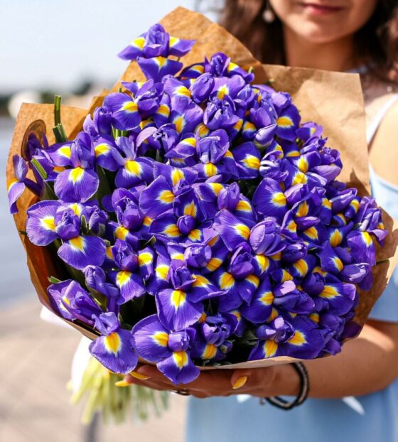 ирисы букет