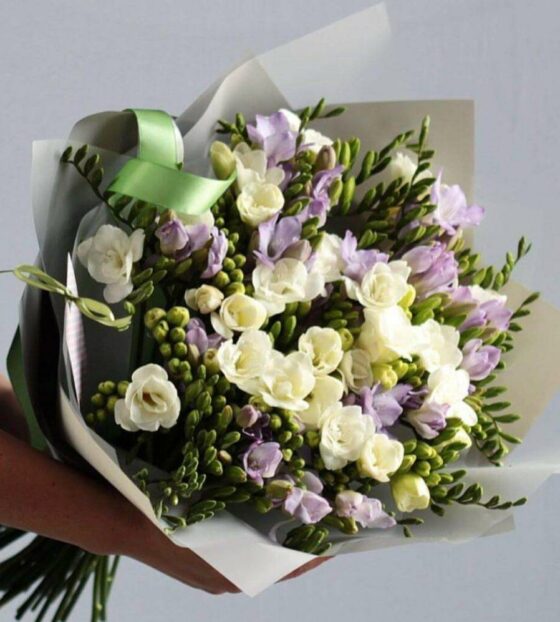 фрезии букет