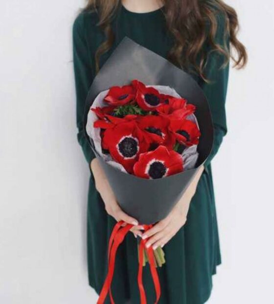 красные анемоны