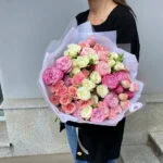 кустовые розы букет