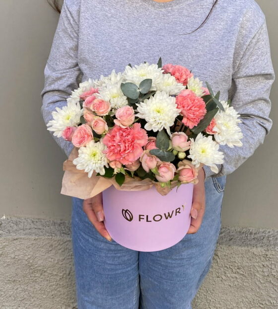 цветы в коробке