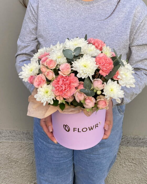 цветы в коробке