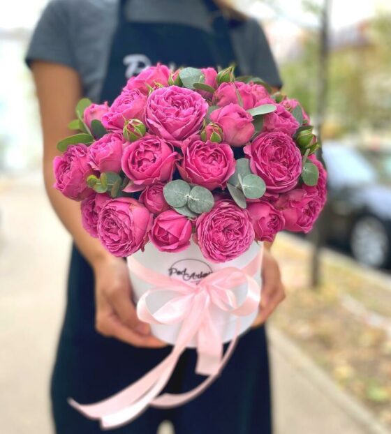 розы мисти баблз в коробке