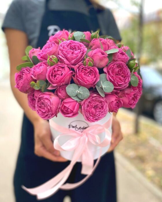 розы мисти баблз в коробке