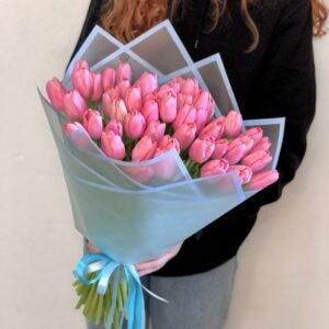 51 розовый тюльпан