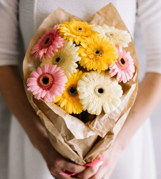 минибукет из гербер