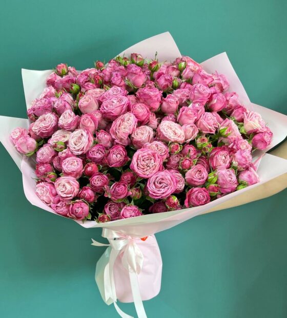 25 кустовых роз бомбастик