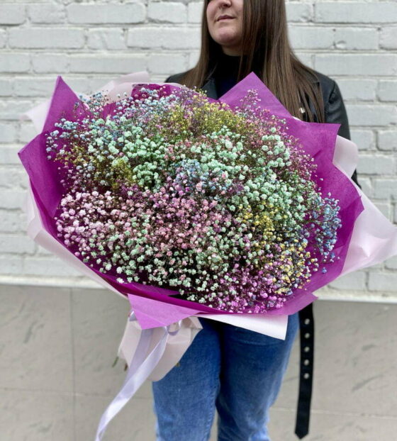 букет гипсофилы