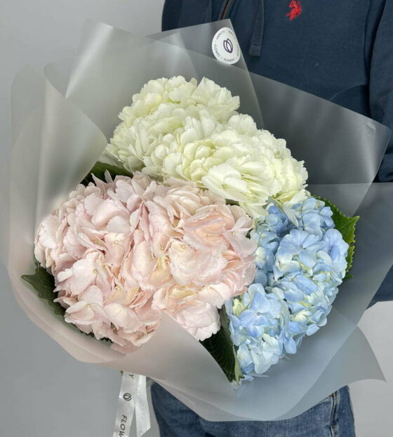 букет гортензий