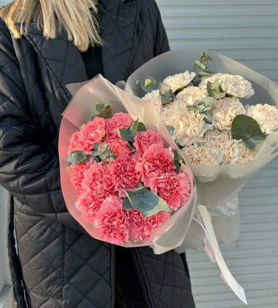 букет с диантусами