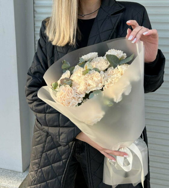 персиковые диантусы