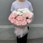 монобукет из хризантемы
