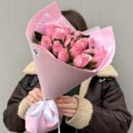 Букет из 15 розовых роз