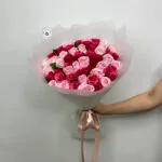 51 малиновая и розовая роза