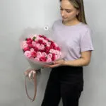 51 малиновая и розовая роза