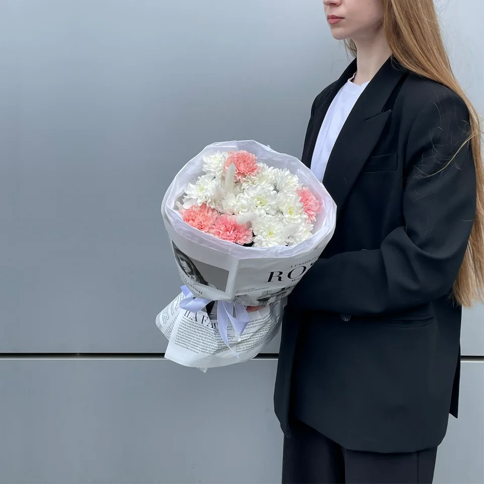 букет с диантусами