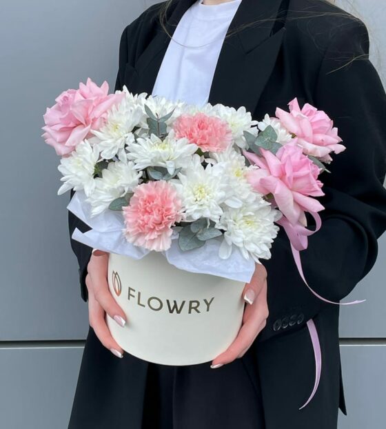 цветы в коробке