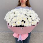 большой букет из хризантемы
