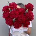 15 Французских роз Rhodos в коробке