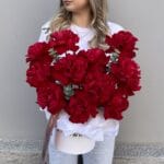 15 Французских роз Rhodos в коробке — изображение 3