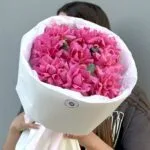букет из 9 розовых французских роз