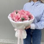 9 нежно-розовых французских роз — изображение 2