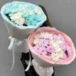 Монобукет из 7 нежных хризантем