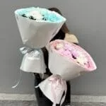 Монобукет из 7 нежных хризантем — изображение 2