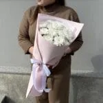 Букет из 5 пушистых хризантем — изображение 7