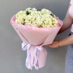 Букет из белых гортензий — изображение 4