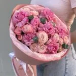 букет из вывернутых роз
